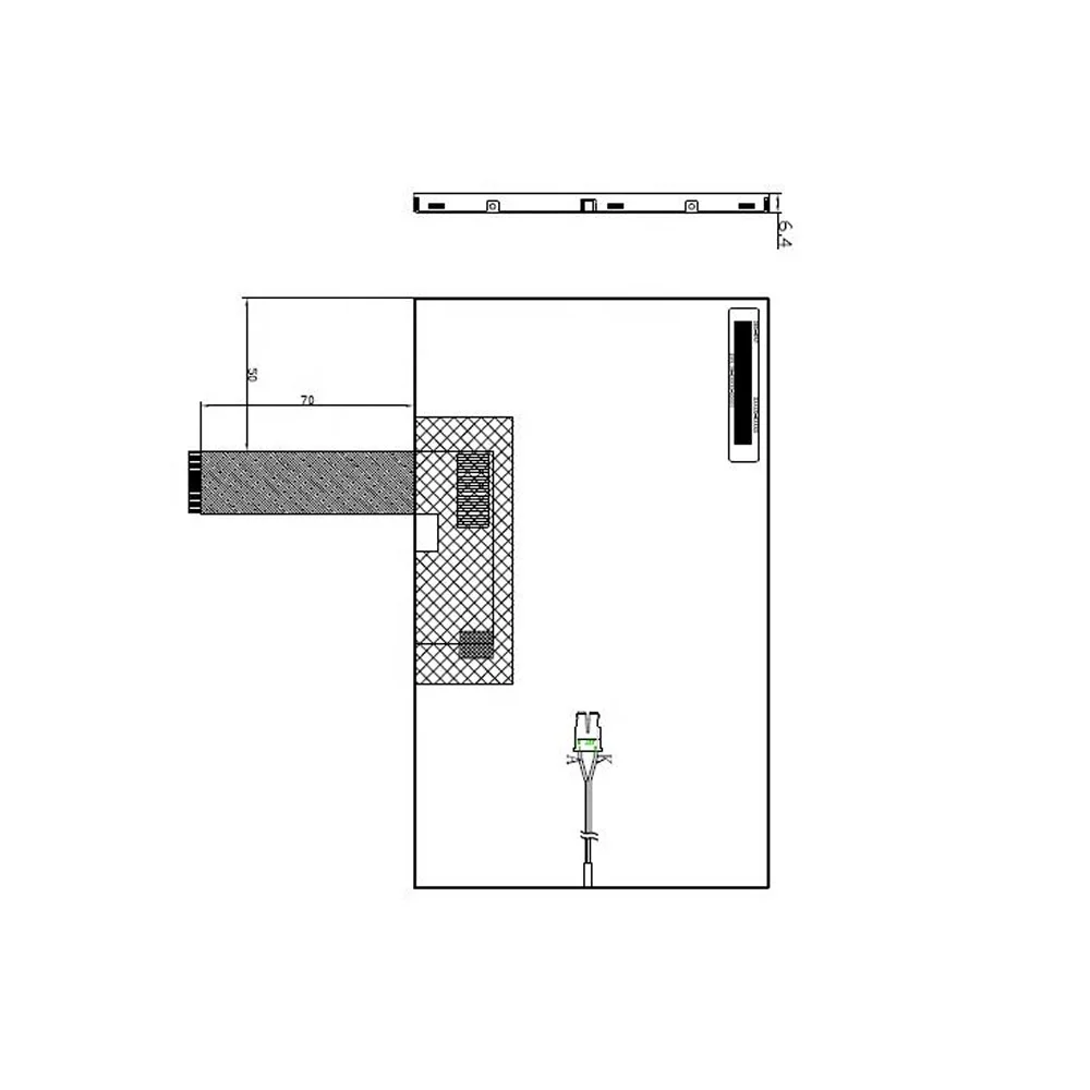 
8inch 1024x600 G080IT39L40P-C01 innolux TFT lcd display module LCM for Car CD/DVD Navigation 