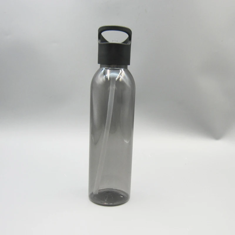 Plastic water bottle customization disposable drink botter with food grade straws for fitness enthusiasts