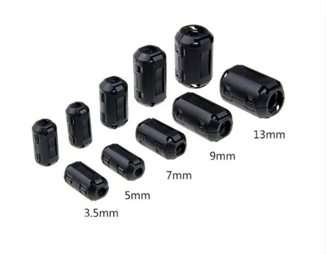 Chinese Manufacturer High Quality Low Loss Nizn Power Cable Filter Soft Clip-on Ferrite Core EMI EMC  Clamp