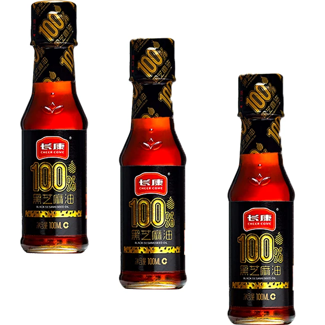 Professional Factory Directly Supply Sesame Oil Cooking 100ml Black Sesame Seed Oil
