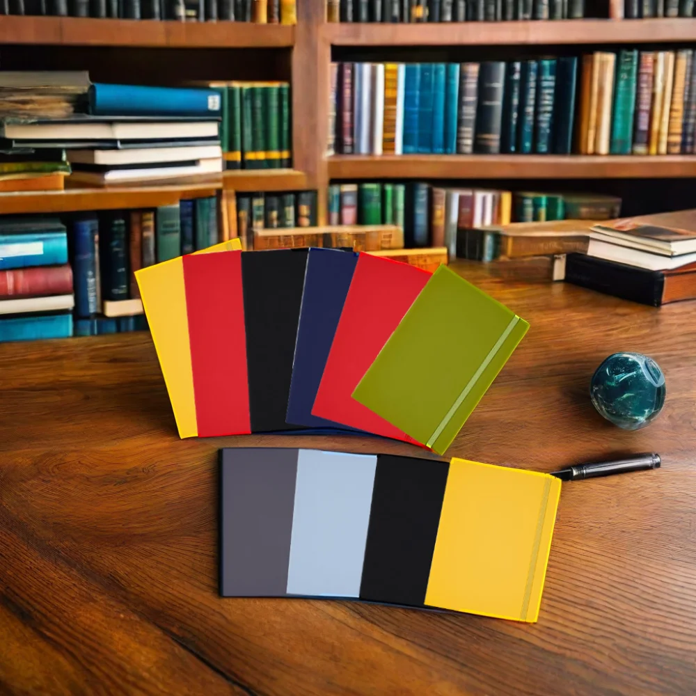 2024 Customized Floral Print Spiral Daily Weekly Monthly Planner A5 Ringed Notebook with Leather Paper PP Cover Material