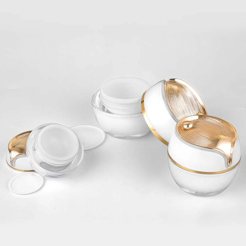 20g Acrylic Cream Container In stock Empty 20gram Pot Cream Jars Gold 20gram For Skincare Packaging.