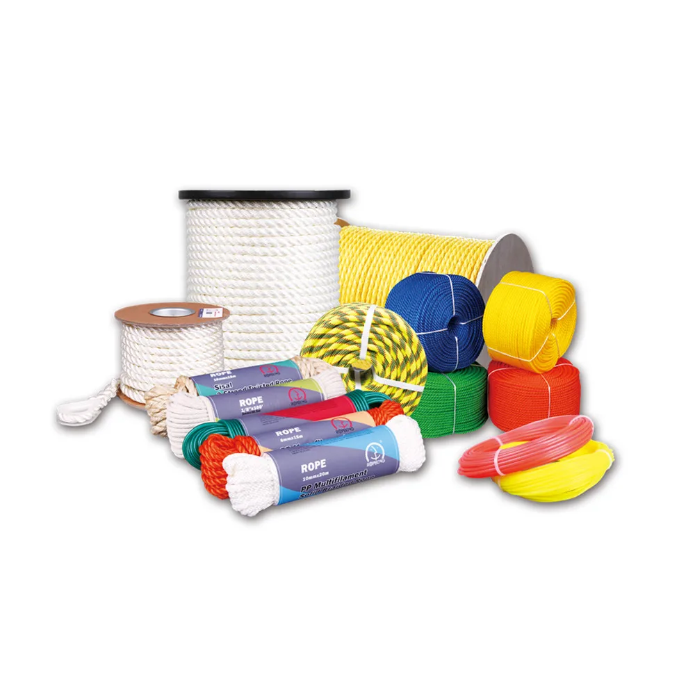 Wear-Resistant Bundled Tent PE polyethylene 3/4 strands braided Twisted Rope multi color and size