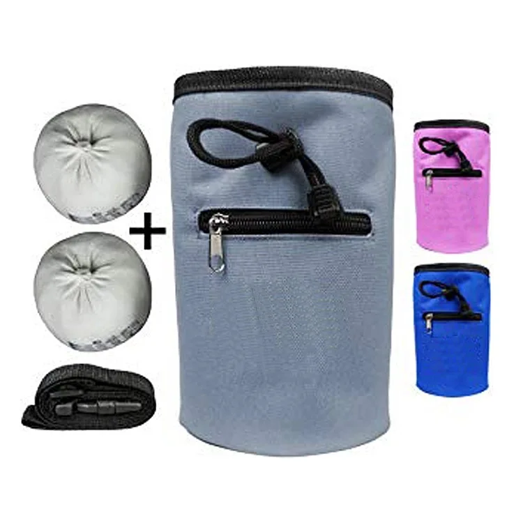 Factory Hot Sale Black Logo Climbing Chalk Magnesium Powder Bag