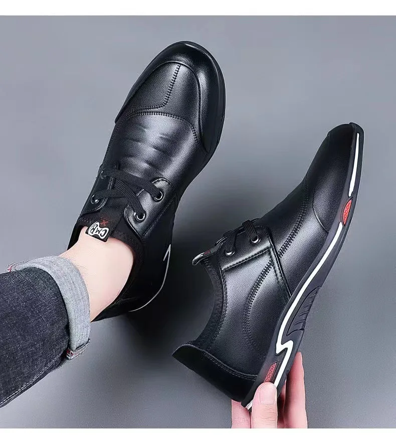 China cheap PU leather leather boot shoes for men casual dress prices genuine leather men shoes
