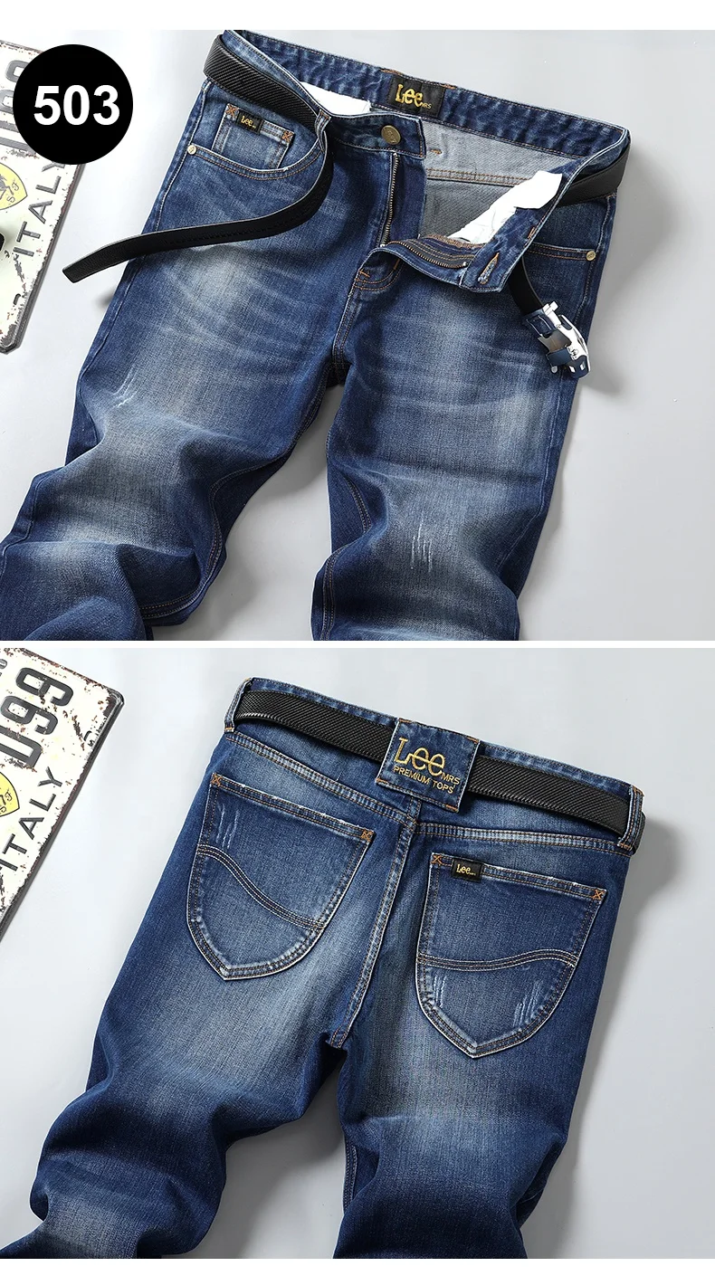 
2021 Hot Sale Mean Jeans Straight Casual Straight Jeans Men Denim 