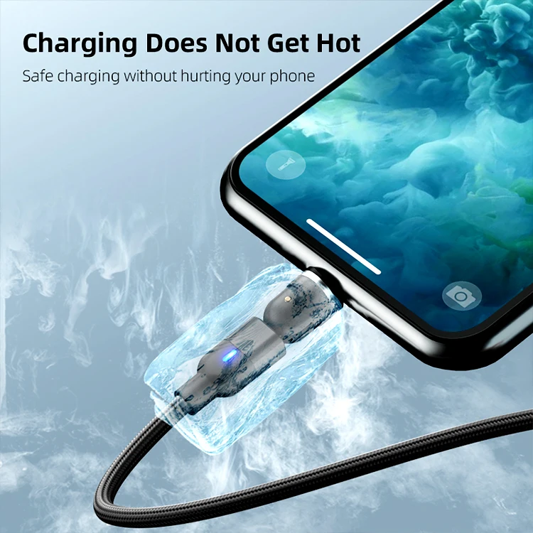 1m nylon braided magnetic usb 3.0 data charger lead kit lade kabel cell phone accessories charging magnet type c extension cable