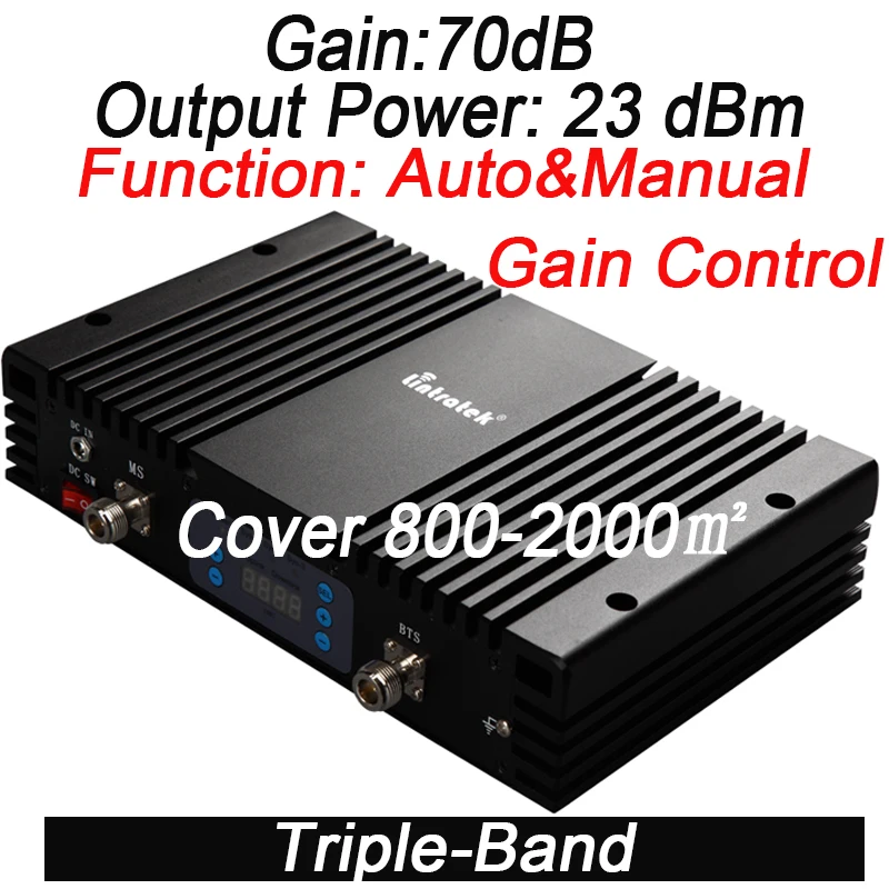 2 г 3 4 все частоты Lintratek Новый усилитель сигнала трехдиапазонный повторитель