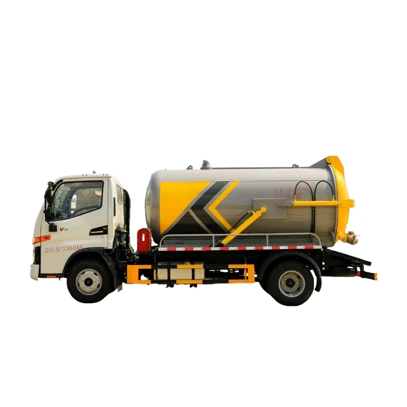 Configure high-power vacuum suction pump and high-quality hydraulic system Jianghuai JAC 5 cubic meter suction truck