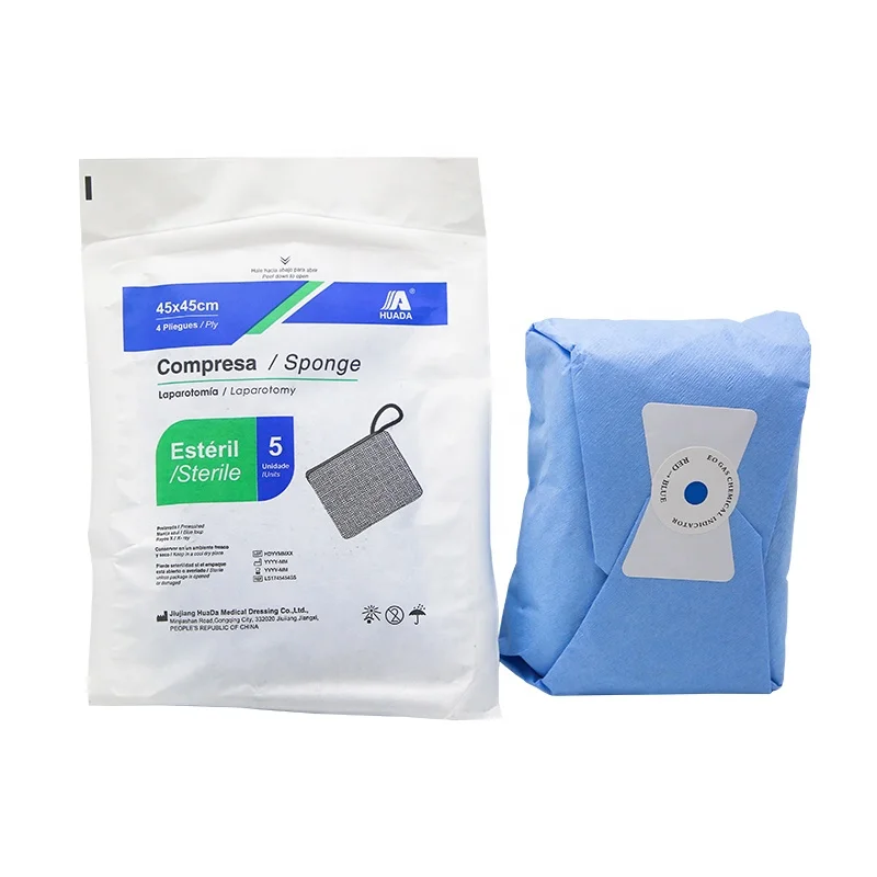 High Quality hospital lap sponge gasas gauze sponge sterile or non sterile