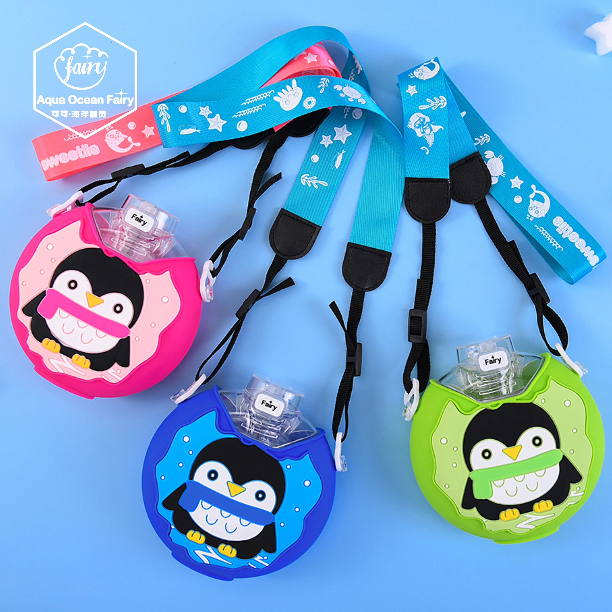 Summer Donuts Shaped Donut Shaped Water Bottle Fancy Plastic Water Bottles For Kids Children