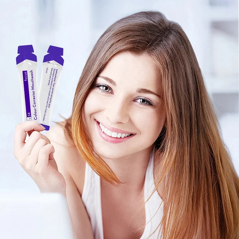 wholesale OEM V34 mouth wash 10ml/bag travel size clean mouth liquid mouthwash portable mouthwash