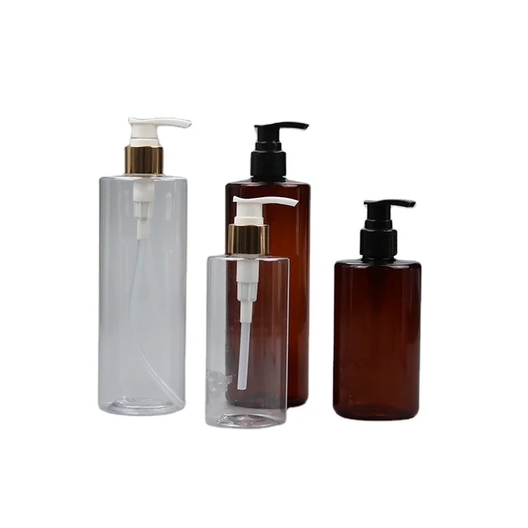 Custom 200 ml 250ml 300ml 400ml Luxury Empty Plastic PET Cosmetic Packaging Body Wash Lotion Bottle For Skin Care Dispenser