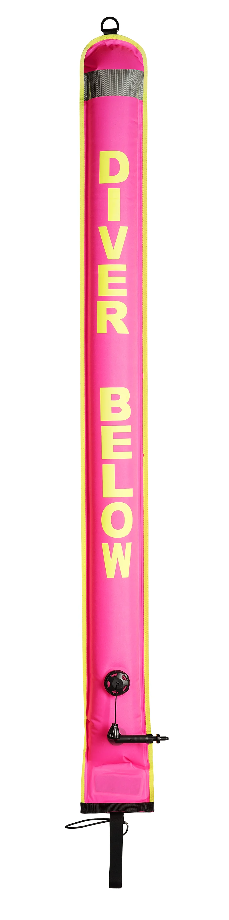 High flashlight visibility reflective band dive below marine life swim fishing freedive buoy (SMB) diving buoy