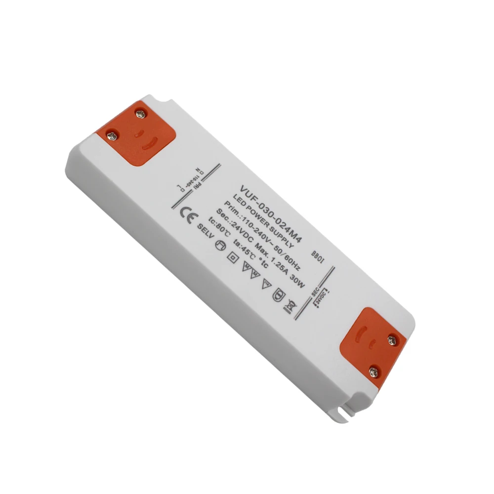 Бесплатный образец Индивидуальный Светодиодный драйвер 36 Вт 40 50 60 умный светодиодный пластиковый водонепроницаемый электронный