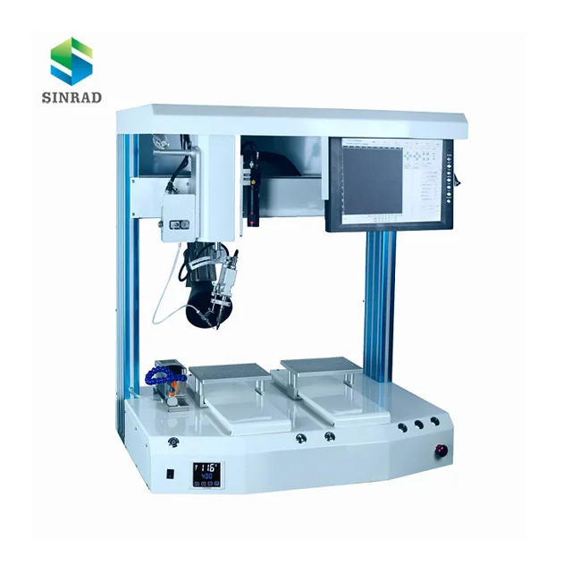Factory Direct Supply automatic window system 4 axis Desktop Robot Soldering Machine with computer touch screen