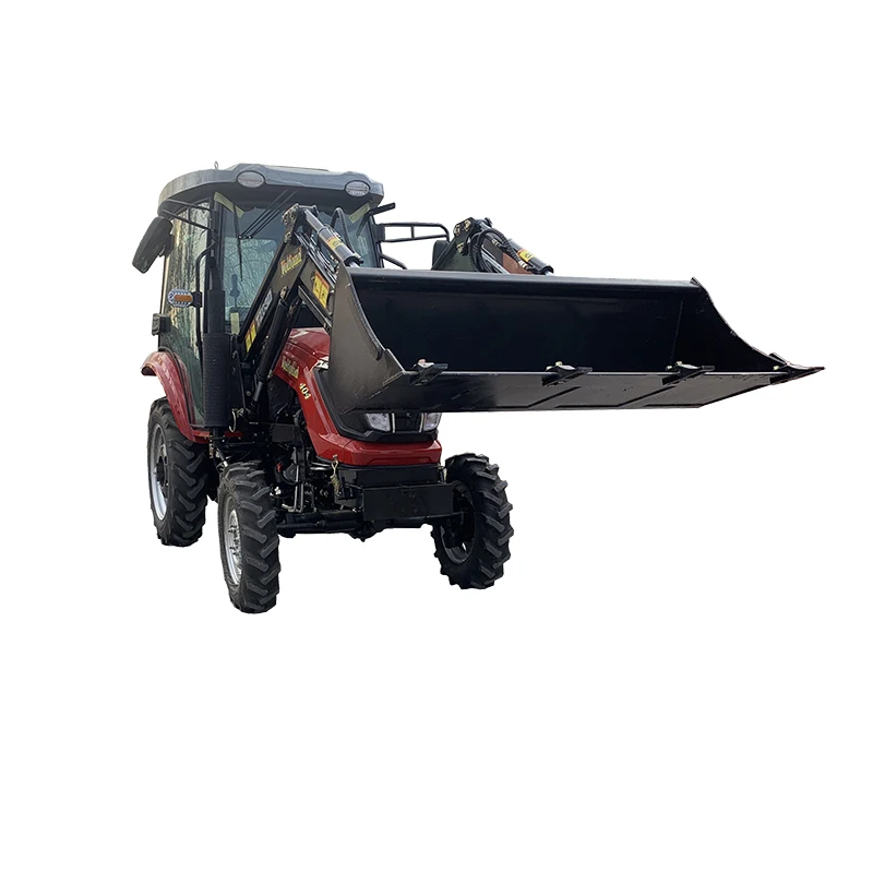 Farm tractor Price 40hp 4wd wheel tractors with front end loader  made in China