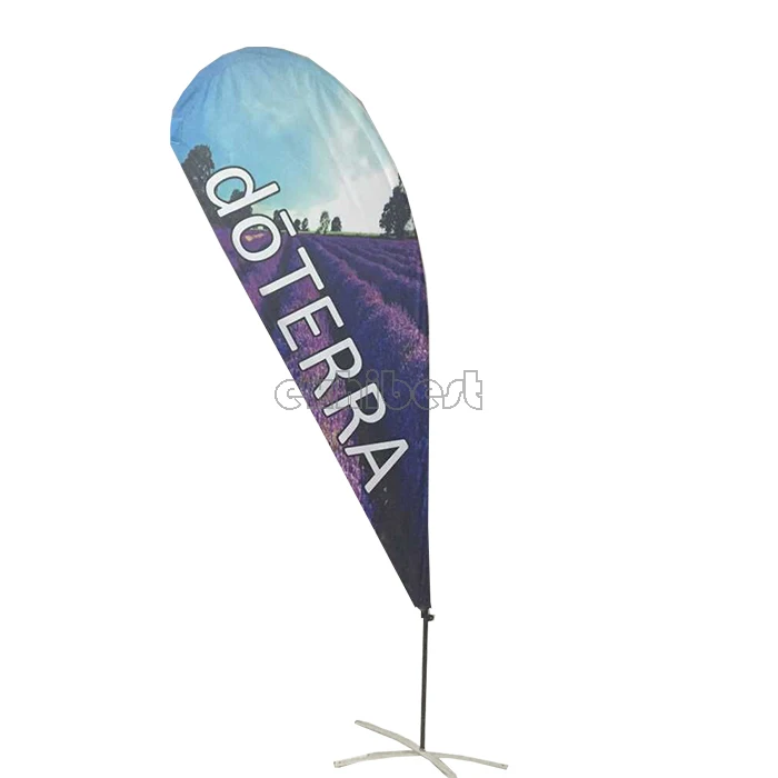 Promotional Single or double sided printing options beach flag