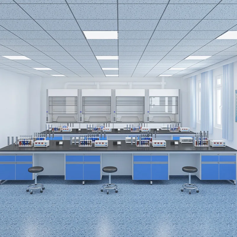 Chemical Resistant Phenolic Resin Tabletop Work Bench School Biology Laboratory Furniture Lab Table