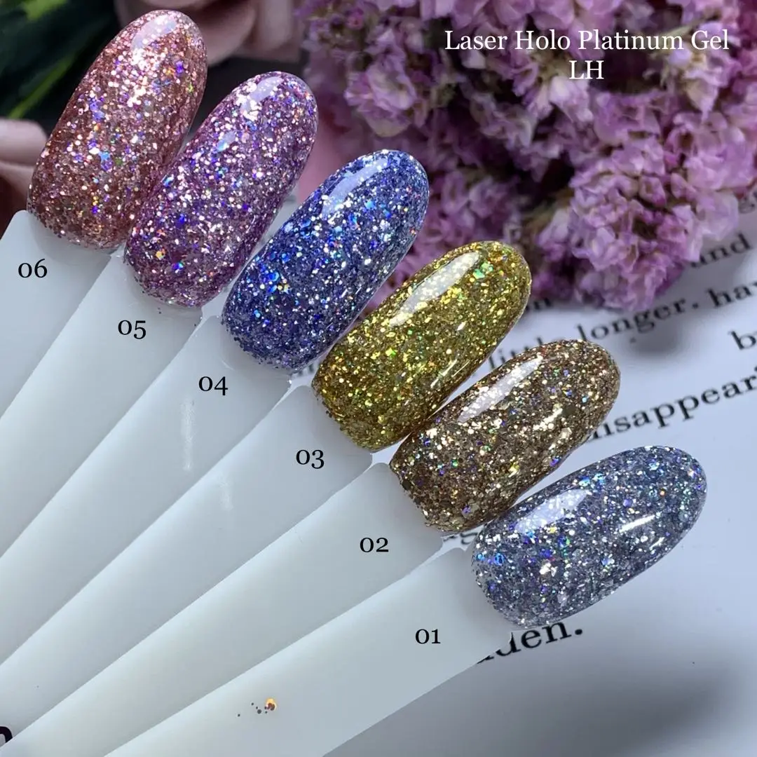 Cos Beauty New style glitter gel polish Pretty Color gel platinum Long-Lasting Glitter Gel with OEM/ODM Available