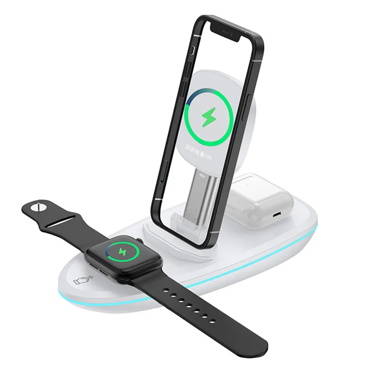 15W qi fast charging3 in 1 chargers 3in1 wireless high-power charger