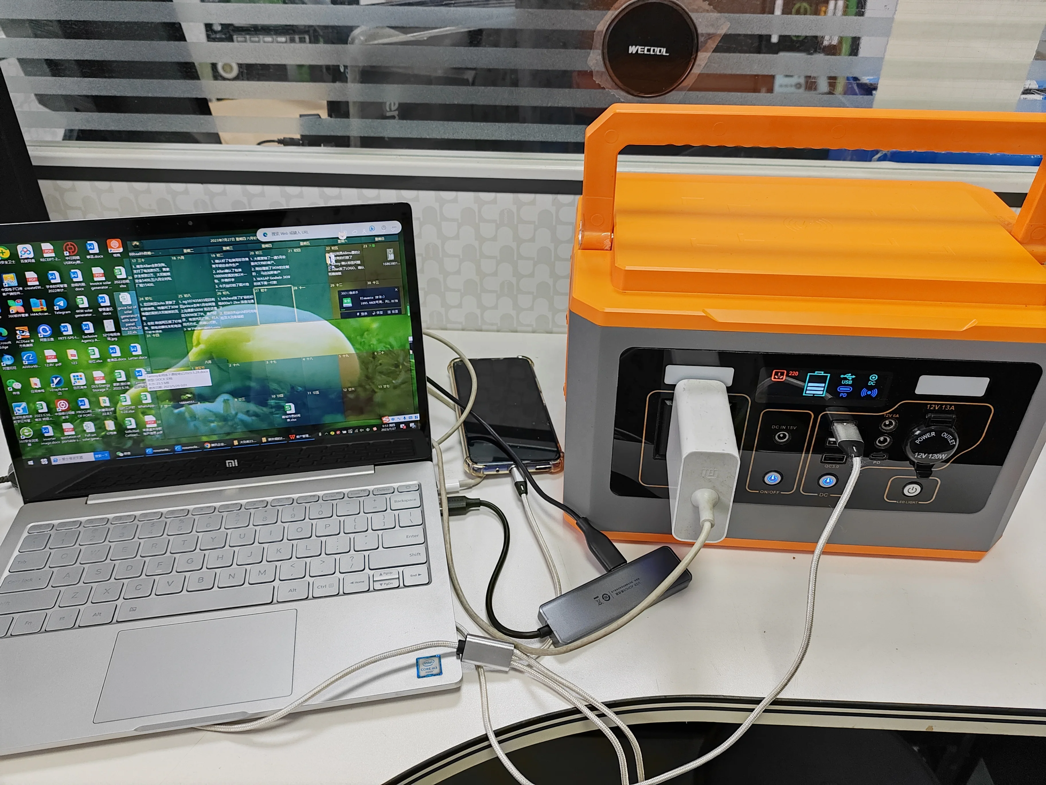 Portable Solar Generator 500w Power Supply Lithium Camping 110-240V Portable Charger Power Station With AC DC USB