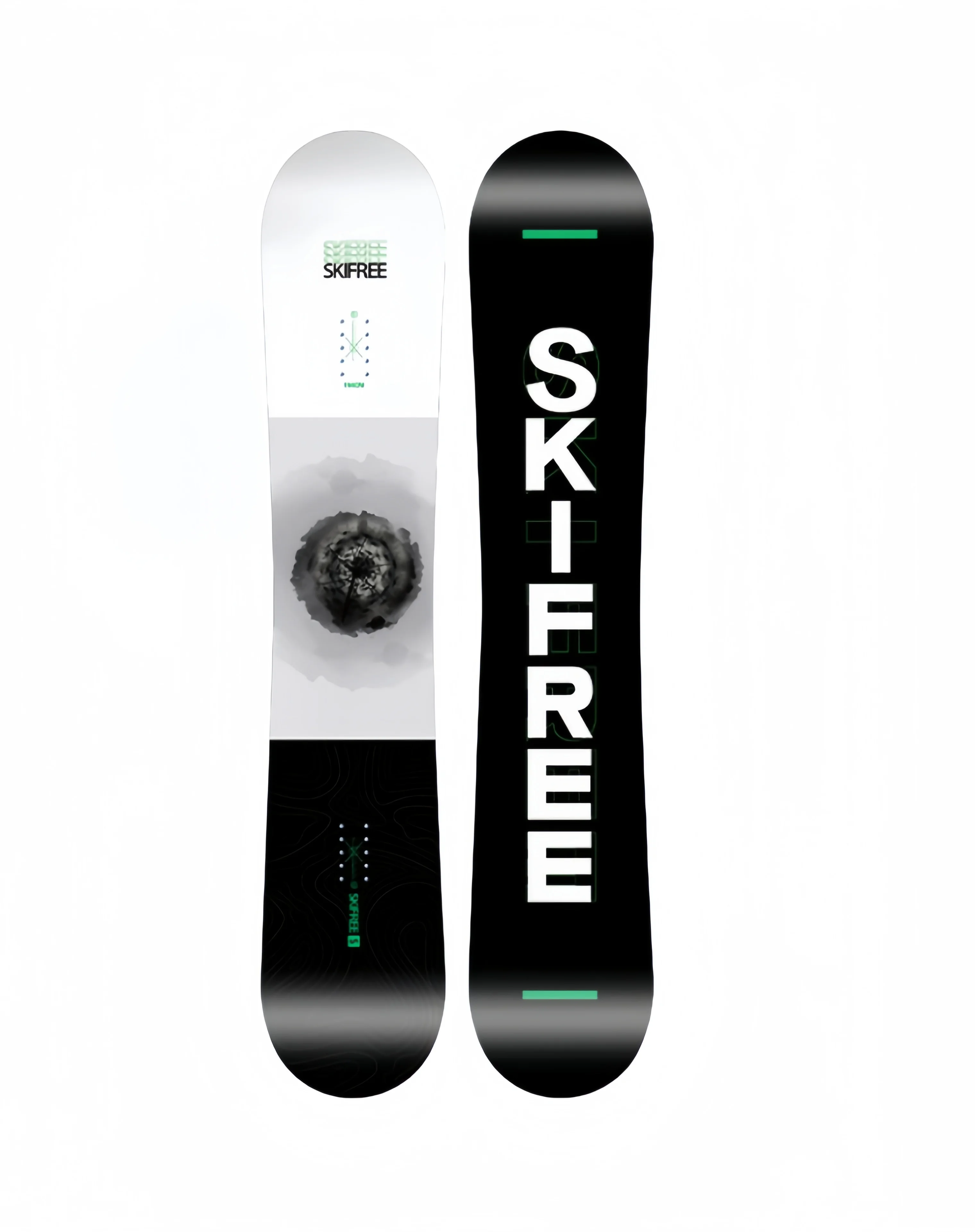 New Arrival OEM powder snow board Customized Caving snowboards Blunt Round snowboard