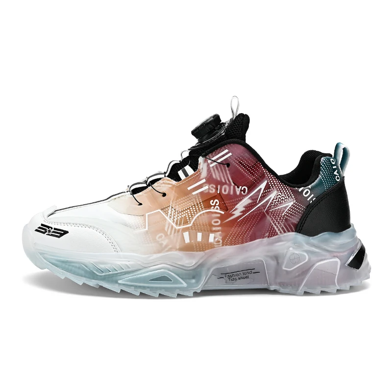 2024 Factory made new Popcorn TPU Men casual shoes sport walk lazy shoelaces wheel running shoes