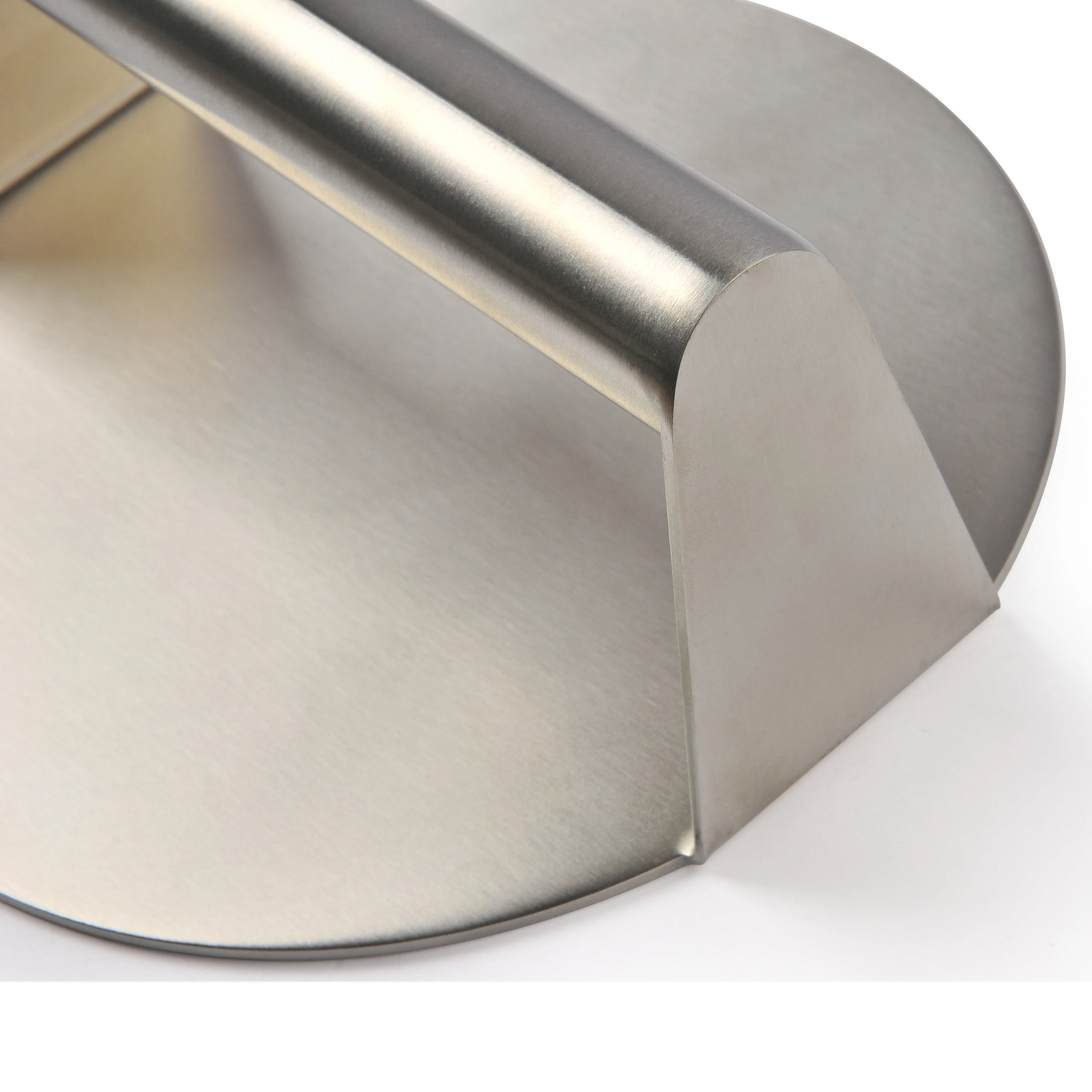 Hot Home Kitchen Tool 12cm Stainless Steel Round Burger Press