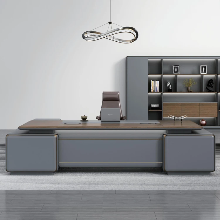 High End Director Office Wooden Table Contemporary Luxury CEO Office Desk Manager Boss Room executive table Sets