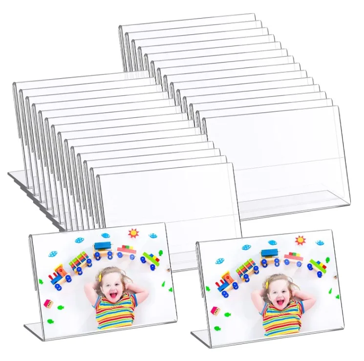 factory custom 3.5x5 inch clear acrylic sign holder picture photo frame