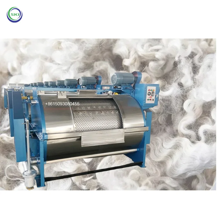 Horizontal Raw Wool Industrial Washing Machine Wool Roller Cleaning Machine