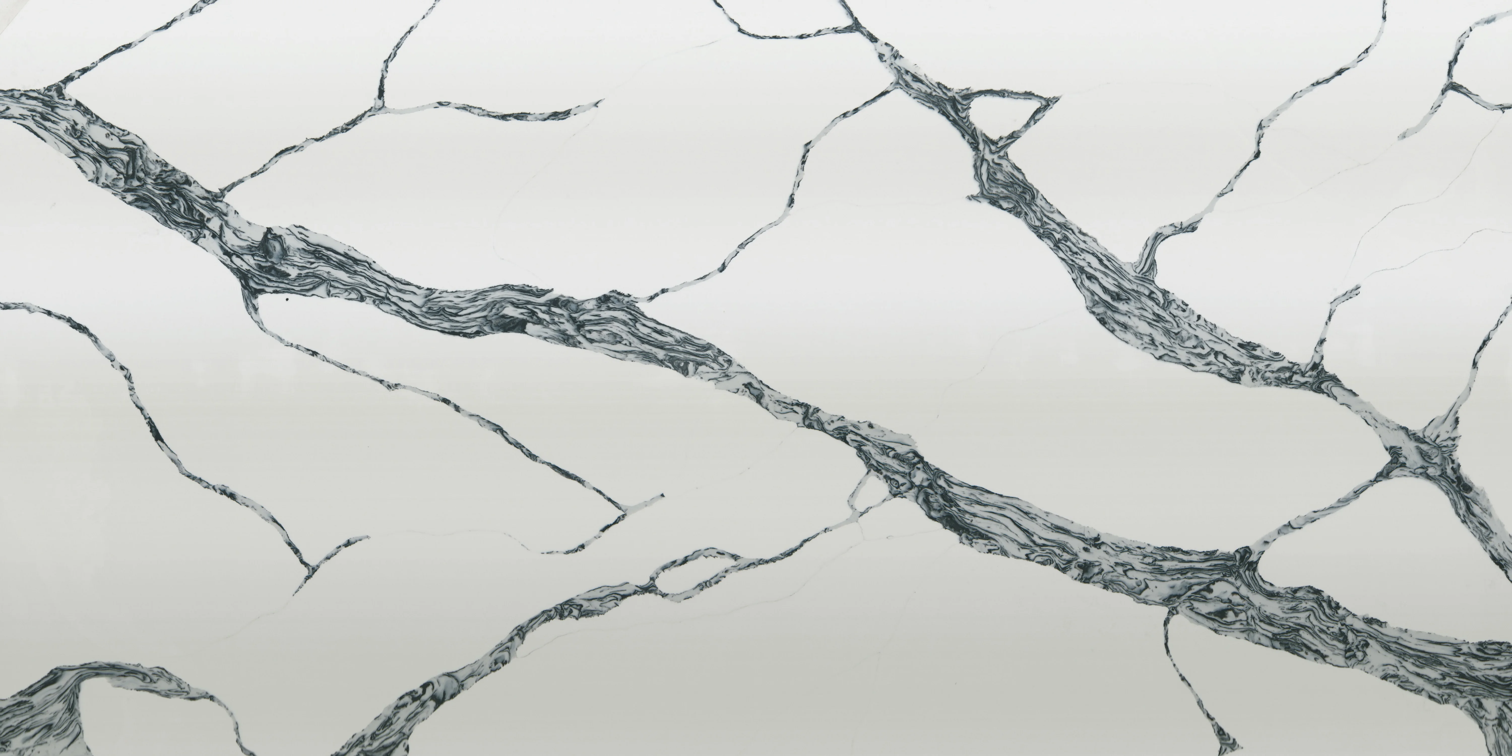 Dong Xing artificial DXQ6353 Calacatta black resin slabs quartz stone 2cm thickness quartz countertop stone