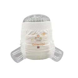 AIWIBI Hot Sale  New Born Baby Pants Diapers Custom Disposable Non Woven Fabric Printed Cotton kids diapers disposable baby