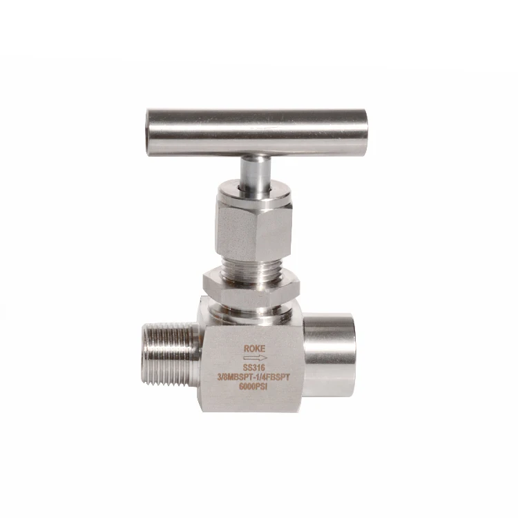 Встраиваемый кованый игольчатый клапан из нержавеющей стали SS316 с редукционной резьбой и наружной резьбой 6000psi