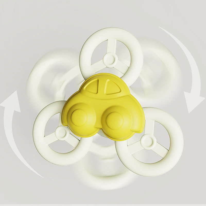 Cute Silicone Suction Cup Spinner Toys Baby Fidget Spinner Toy Spinning Toys Boy Girl BPA Free Baby Teething Joy