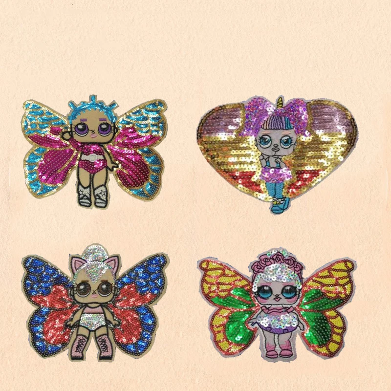 342 Different Styles Stocking Sequin Patch Design Custom Embroidery Reversible Sequin Appliques Patches for Clothing Dresses