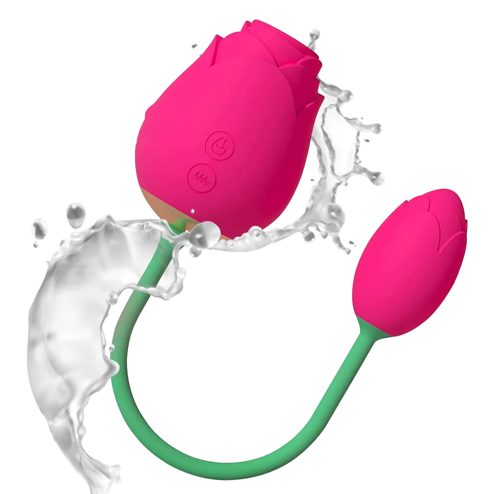 
Rose shaped Vagina G Spot Massager Rose Vibrator with Jumping Eggs Sex Toys for Women 