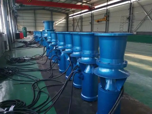 10 12 14 inch outlet large flow water propeller pump cast iron 22hp submersible axial flow pump for river fish pond
