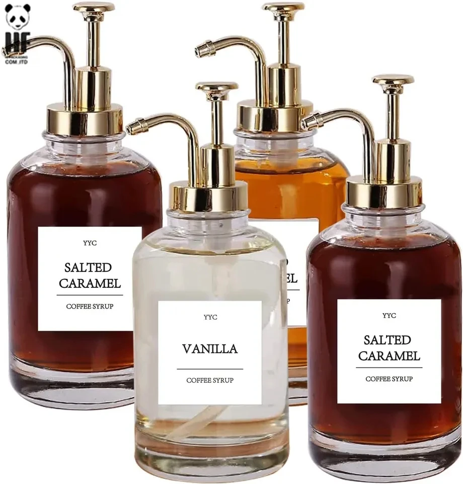 Gold coffee syrup dispenser pump and honey dispenser,dispenser for olive oil