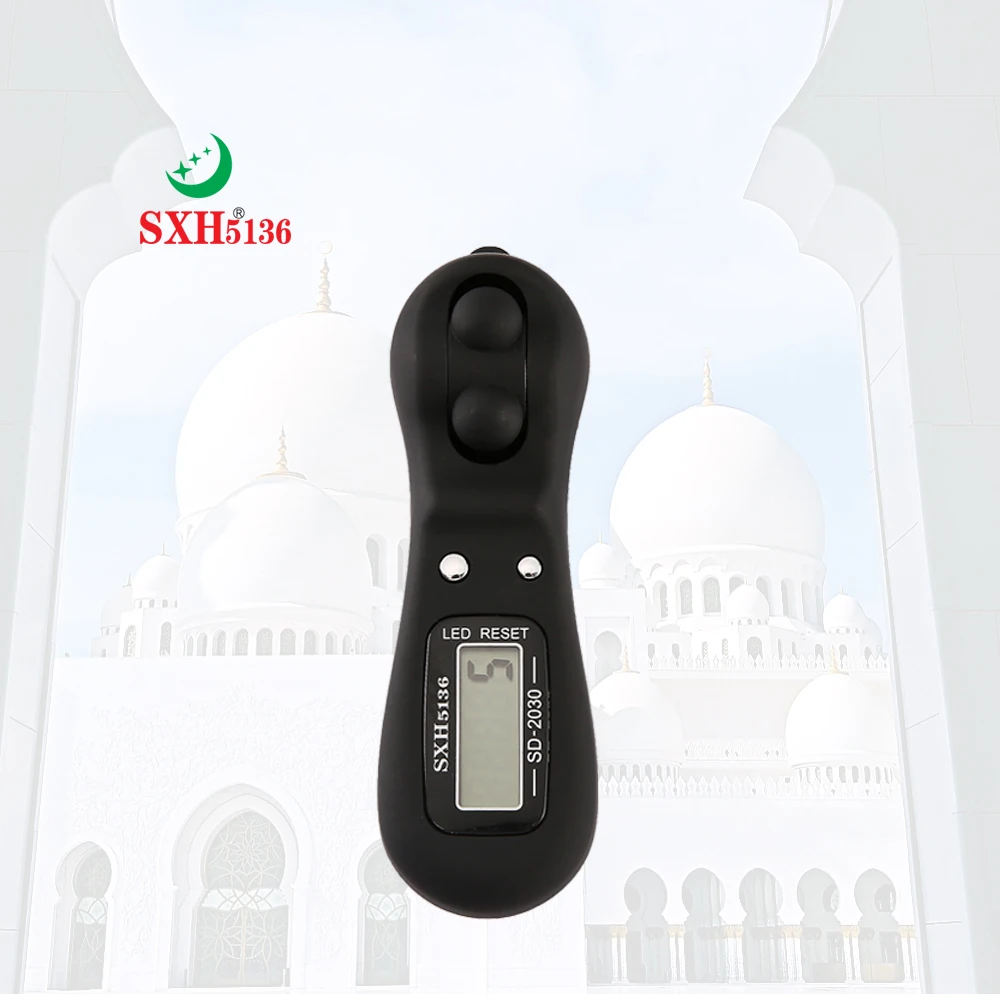 SXH5136 Factory Wholesale Electronics Digital Tally Counter with LED  Original Tasbeeh Digital Silicon Case Bead Rosary 2030P