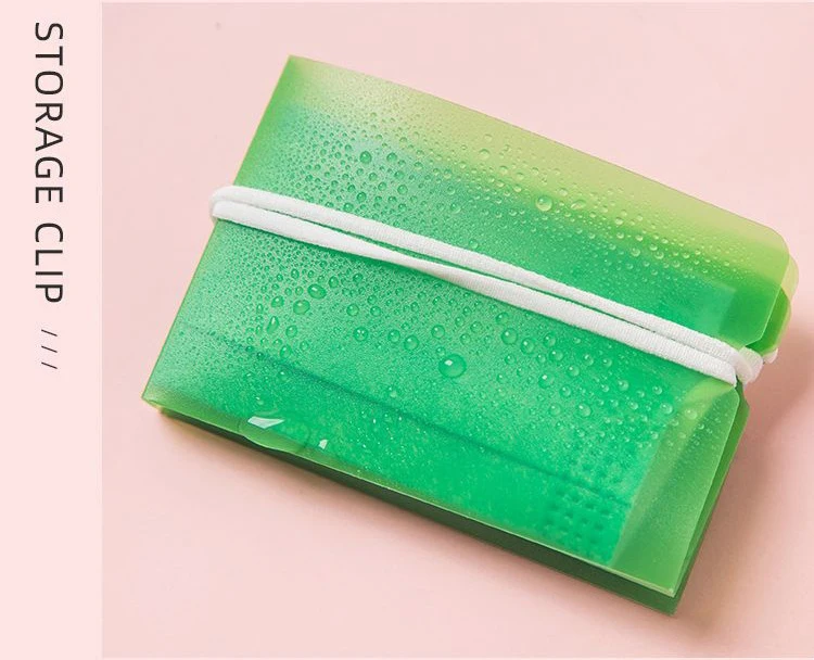 Plastic Holder Transparent Storage Boxes & Bins Foldable Facemask Storage Clip Face Mask Holder Clear 7 - 15 Days Opp Bag Modern