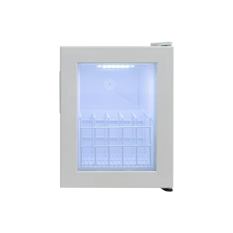Meisda SD21 21L store use glass door portable commercial counter top vertical mini display freezer for sale