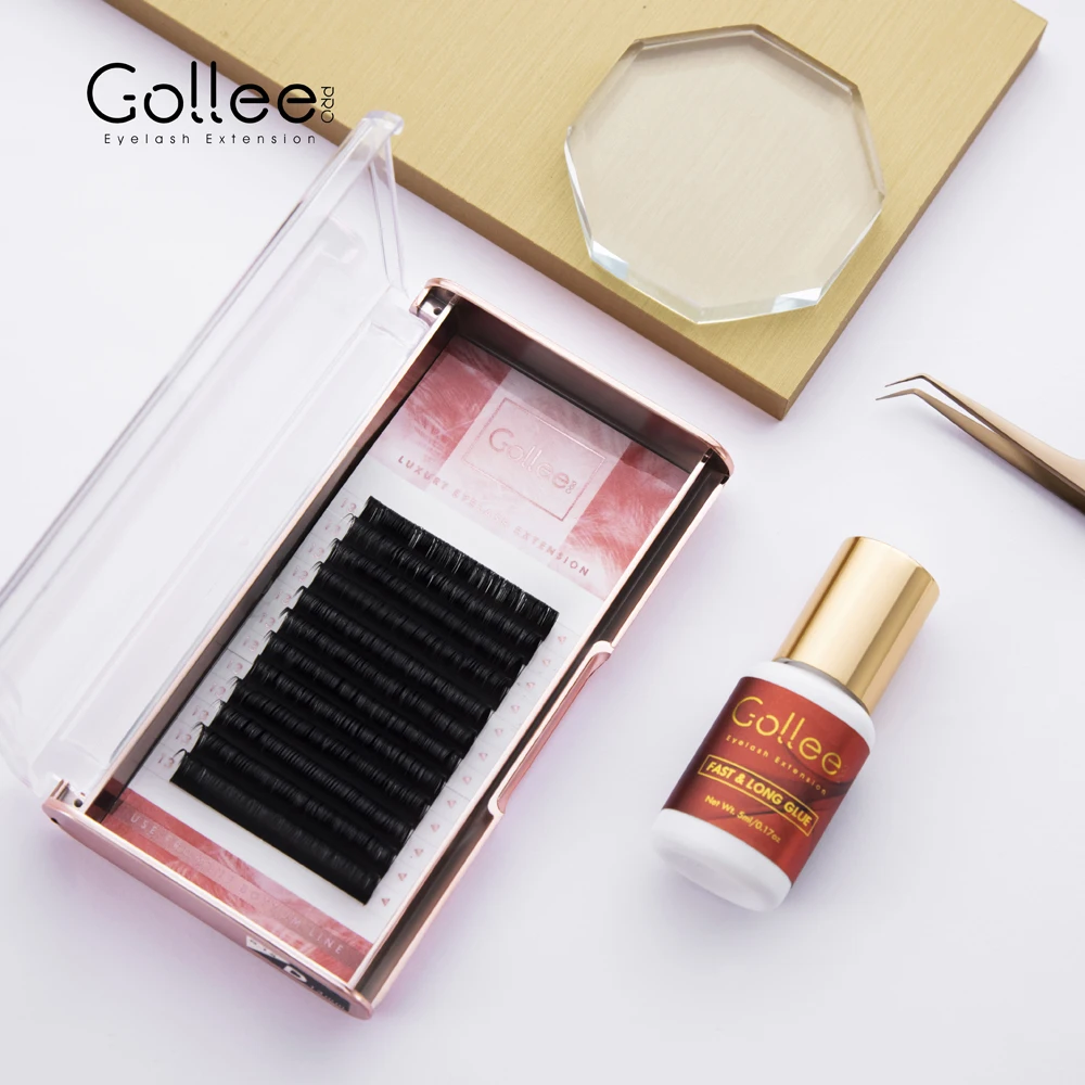 Gollee 6-8 недель длится 1-2s время высыхания клей для наращивания ресниц частная Этикетка Клей