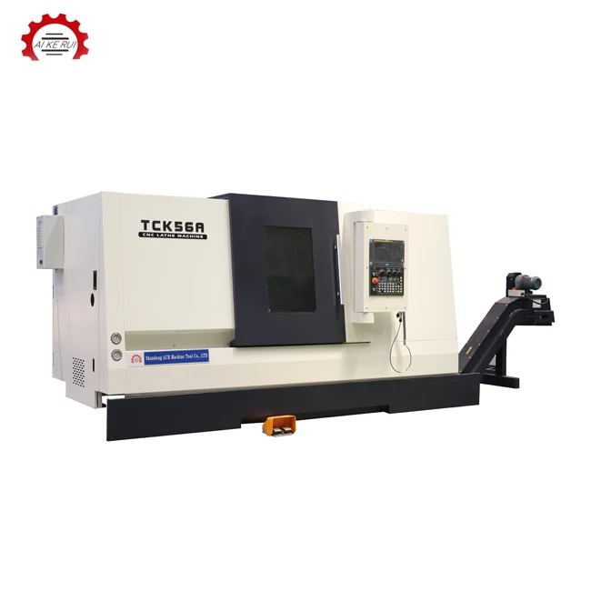 High precision TCK56A horizontal-cnc-turret-lathe TCK56DY slant bed cnc lathe bar feeder with living tool slant bed cnc lathe