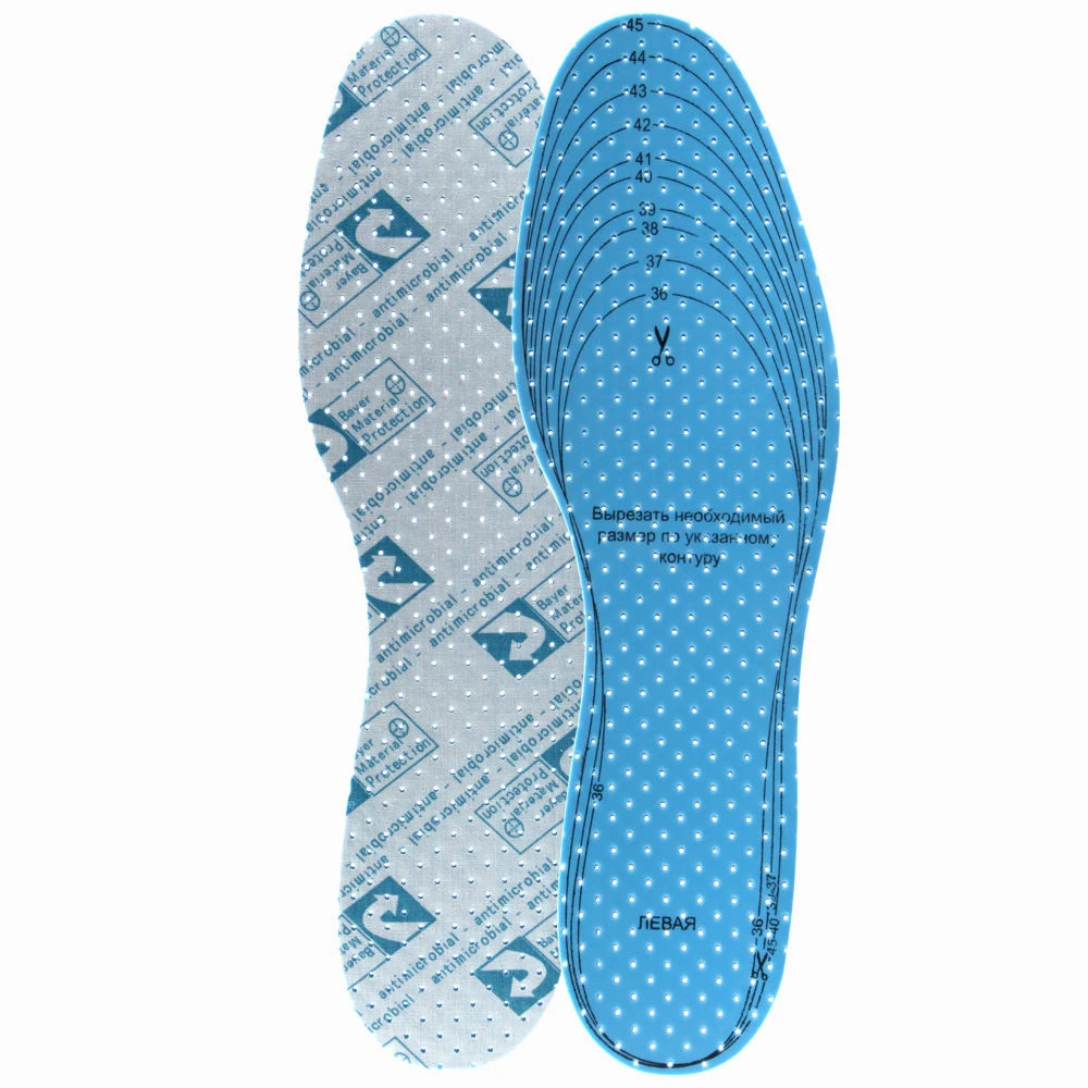 Cuttable Anti-odor Sweat Absorption Fresh Latex Sport Insoles For shoes