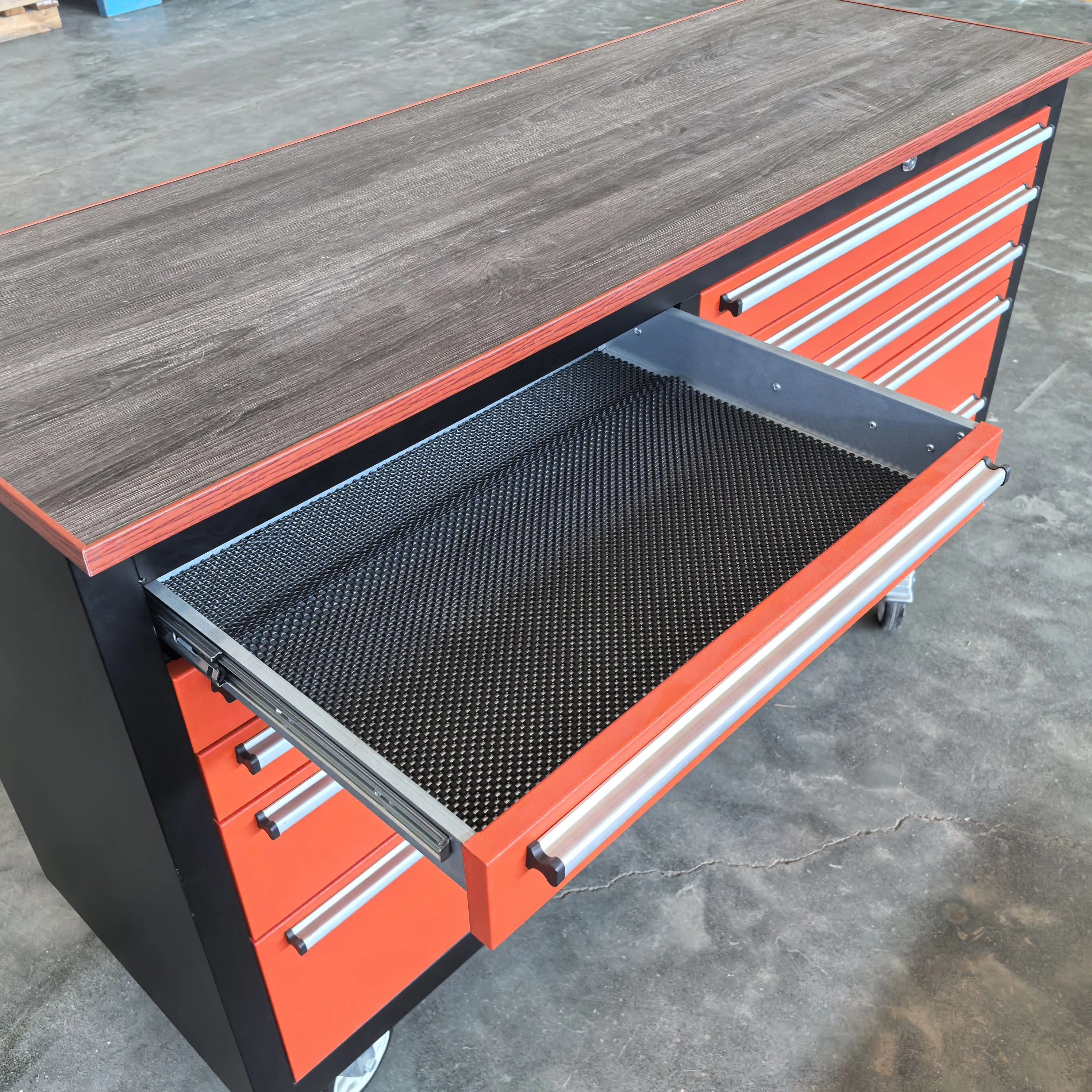 Professional heavy duty workbench galvanized metal tool cabinet outdoor cabinets with caster wheels