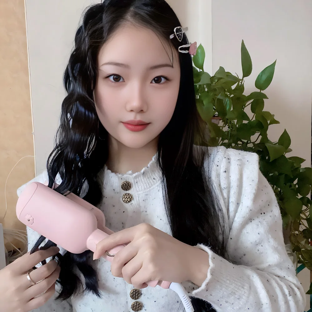 Egg roll curling iron 32mm water ripple deep U-shaped Chicken rolls big curl negative ion curling iron