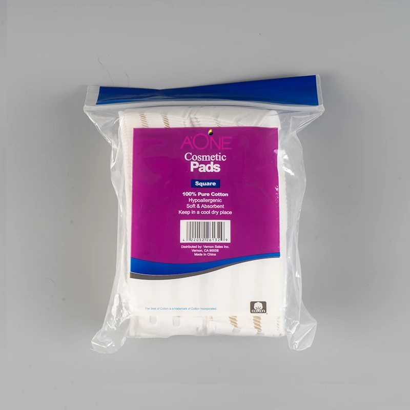 100pcs Personal care Pure cotton makeup remover pads cosmetic square cotton pads