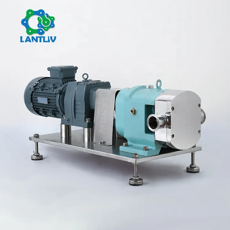 Food Grade Rotary Lobe Pump High Viscosity Syrup Jam Sanitary Transfer Pump SS316L 3kw Positive Displacement Pump For Seasonings